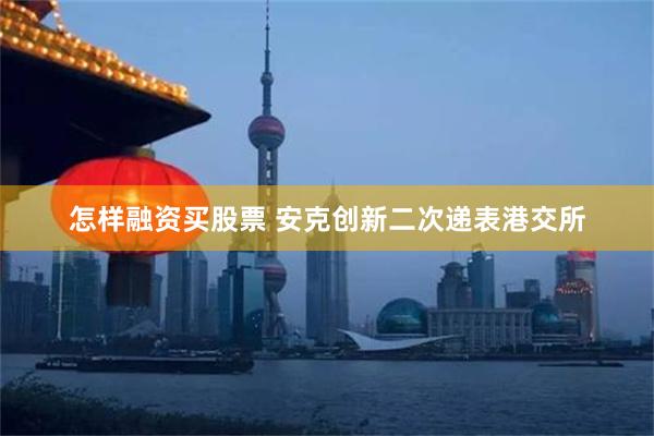 怎样融资买股票 安克创新二次递表港交所