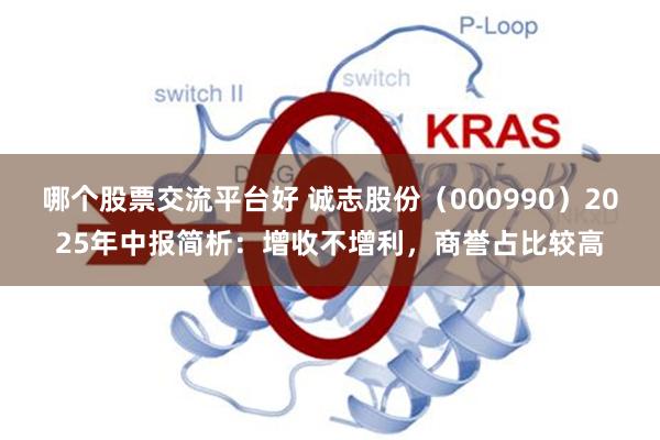 哪个股票交流平台好 诚志股份（000990）2025年中报简析：增收不增利，商誉占比较高