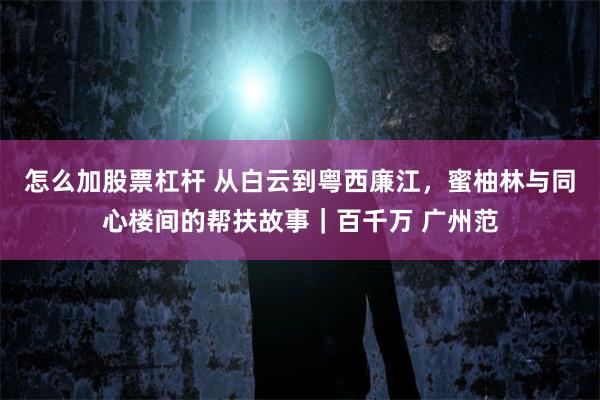 怎么加股票杠杆 从白云到粤西廉江,蜜柚林与同心楼间的帮扶故事|百千万 广州范