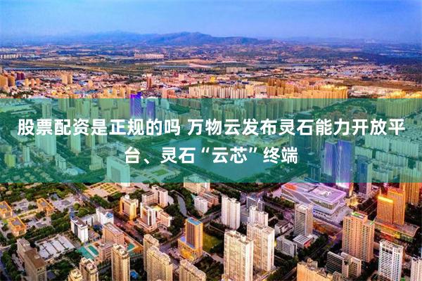 股票配资是正规的吗 万物云发布灵石能力开放平台、灵石“云芯”终端