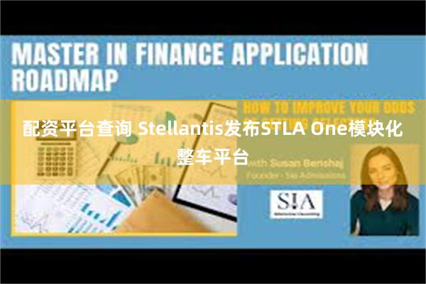 配资平台查询 Stellantis发布STLA One模块化整车平台