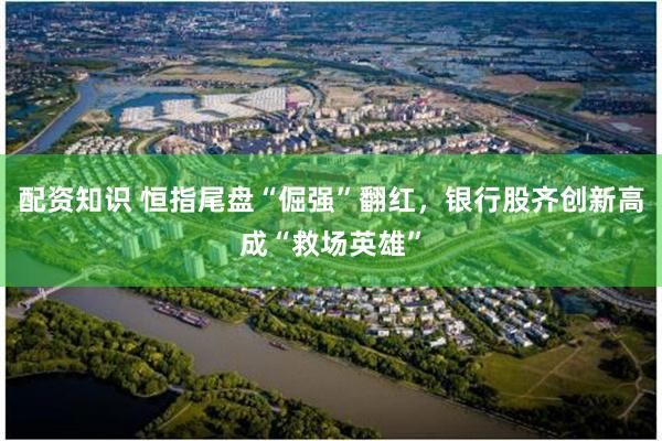 配资知识 恒指尾盘“倔强”翻红,银行股齐创新高成“救场英雄”
