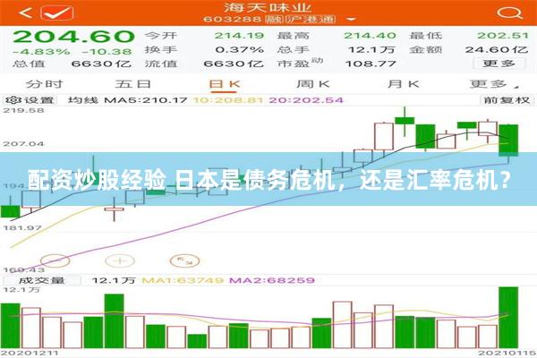 配资炒股经验 日本是债务危机，还是汇率危机？