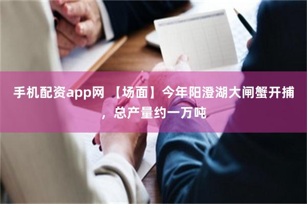手机配资app网 【场面】今年阳澄湖大闸蟹开捕，总产量约一万吨